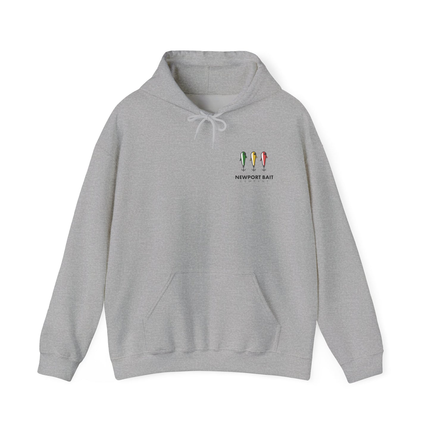 Newport Bait Company Aquidneck Island Treasure MapHooded Sweatshirt