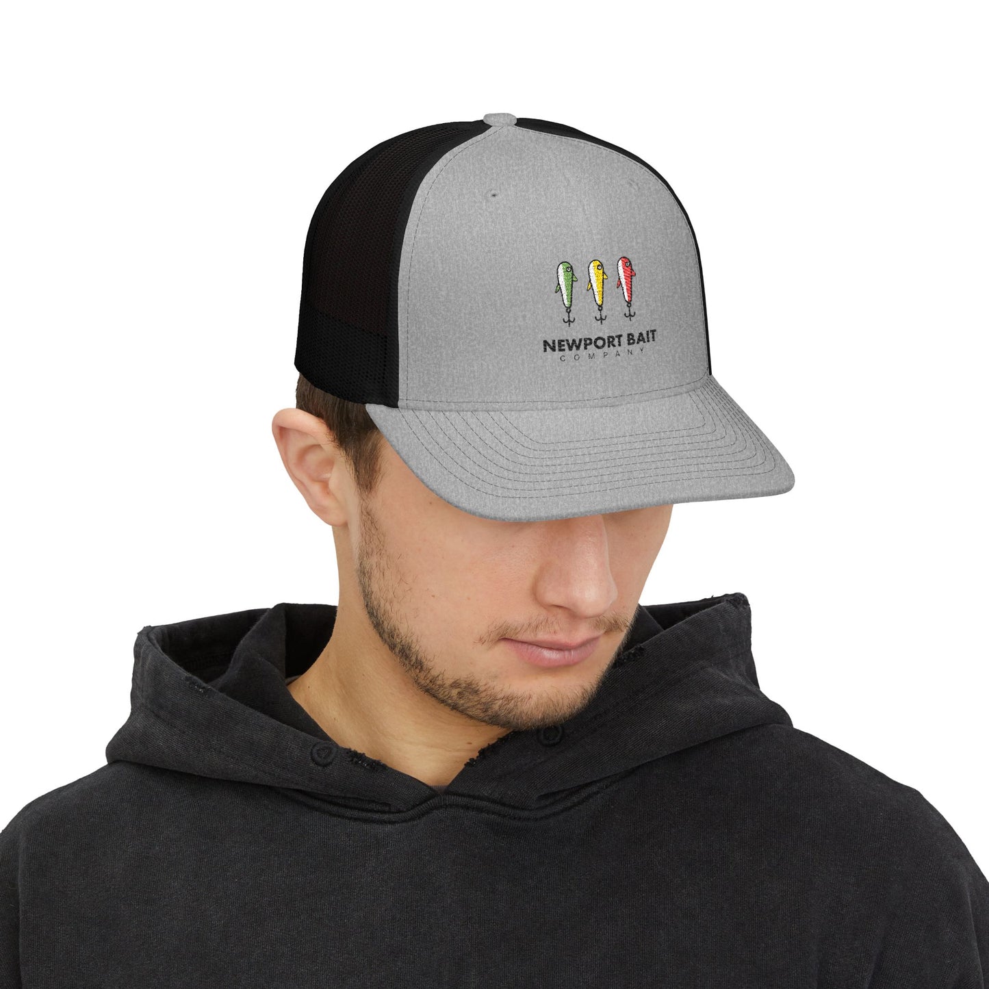 Newport Bait Company Snapback Trucker Cap (Embroidery)