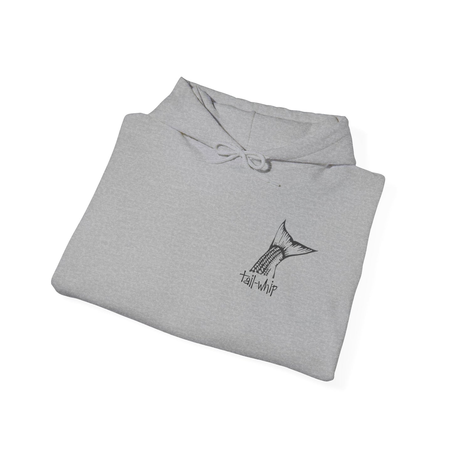 Tail-whip Striped bass 'striper' hooded sweatshirt