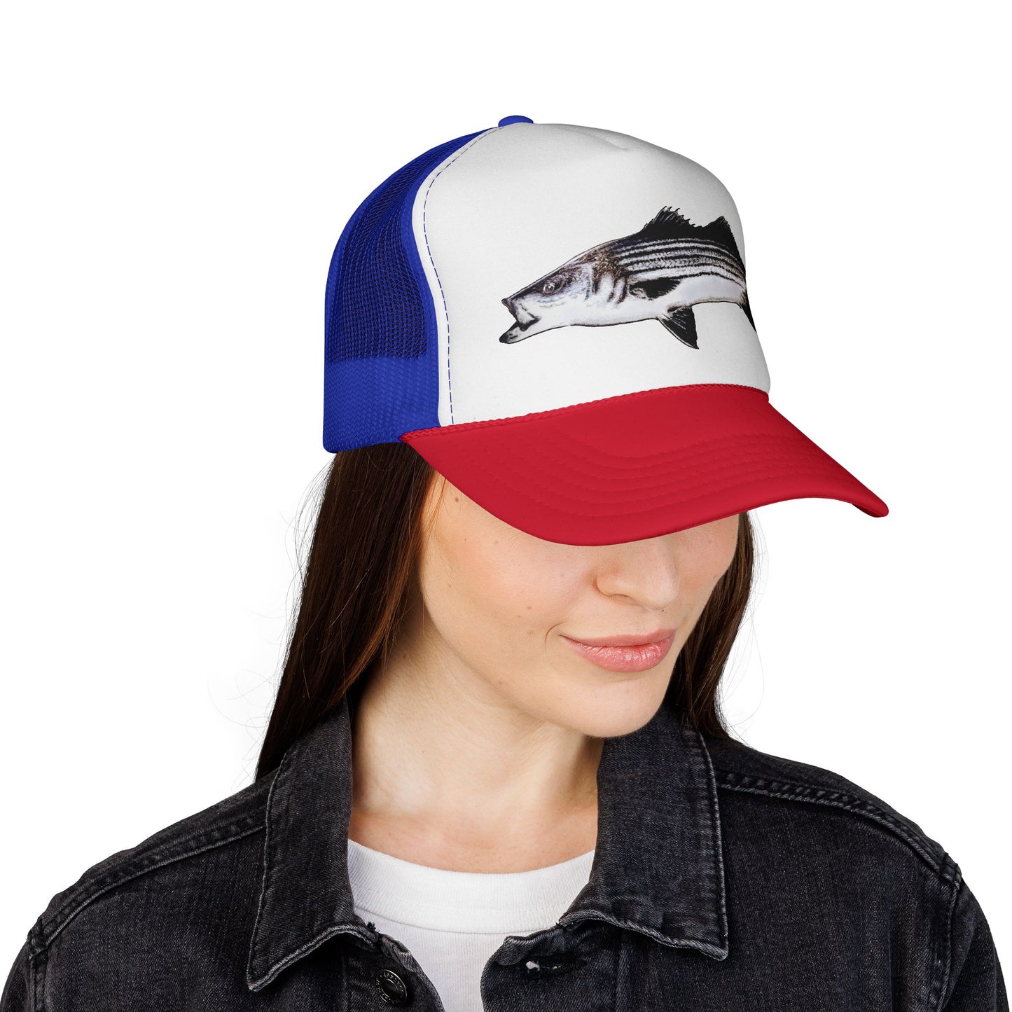 Tail-whip 'Stripah' trucker hat.